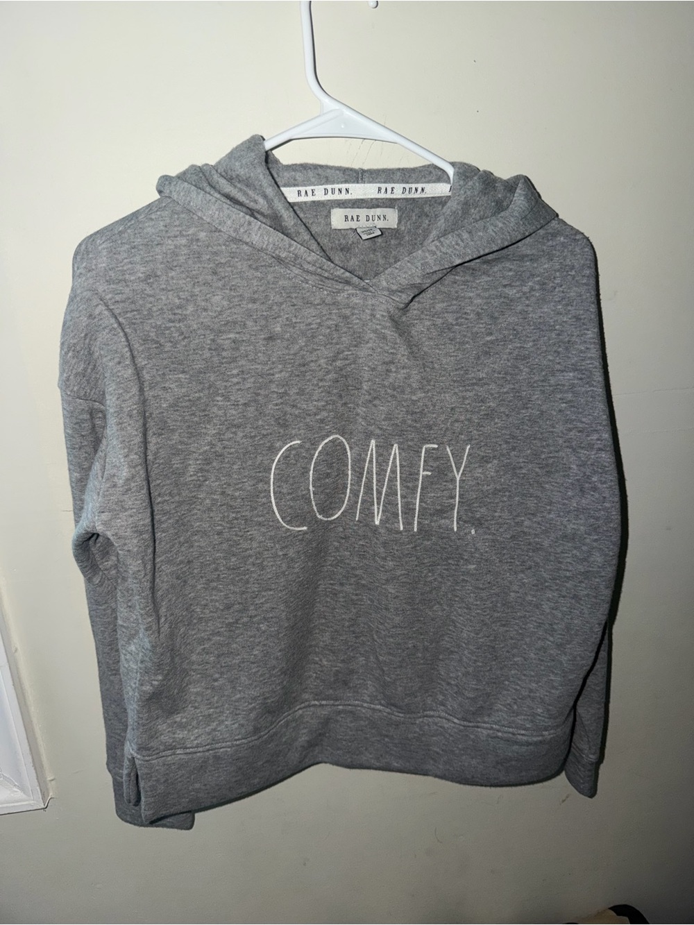 Rae Dunn Gray COMFY Hooded Sweater